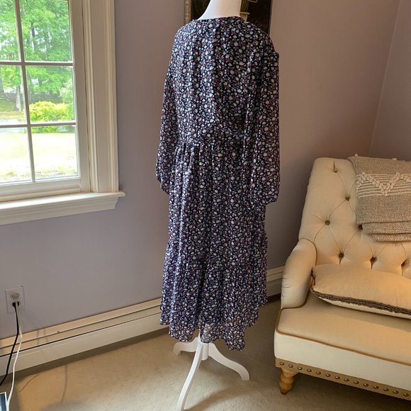 Madewell long sleeved floral maxi dress - Picture 3 of 5